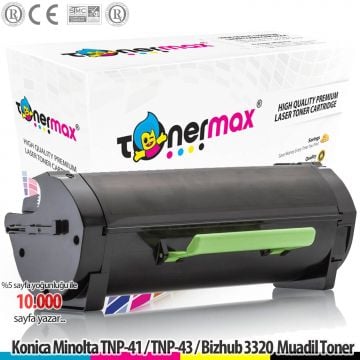 Minolta Uyumlu Tonermax TNP-41 / TNP-43 Bizhub 3320 Mudil Toner