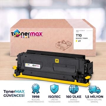 Canon T10 Sarı Muadil Toner - Çipli / C1533P / C1538P / IR-C1533iF / IR-C1538iF