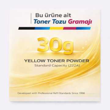 Hp 222A- W2222A Toner Tozu Sarı - 30GR Şişe / LaserJet Pro 3201 |3204 | 3288 | 3303