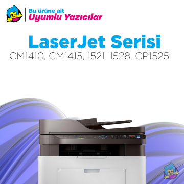 HP 128A / CM1415 / CP1525 / CE320A Siyah Muadil Toneri - Çipsiz