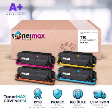 Canon T10 CMYK Muadil Toner Seti A Plus / C1533P / C1538P / IR-C1533iF / IR-C1538iF