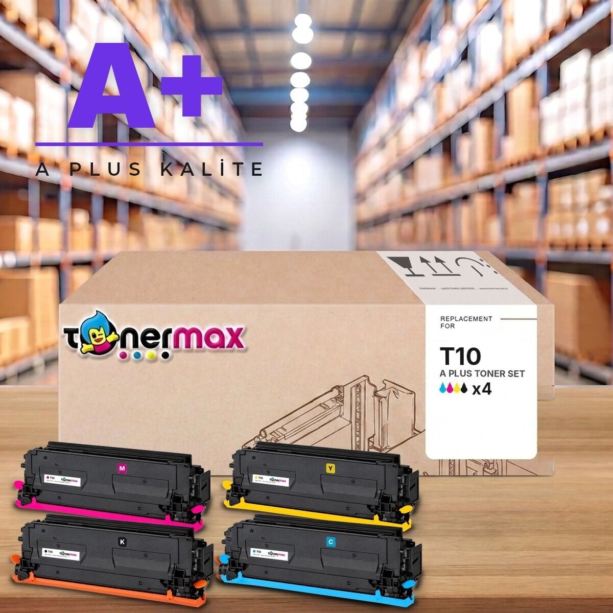 TonerMAX® T10 CMYK A Plus Muadil Toner Takımı