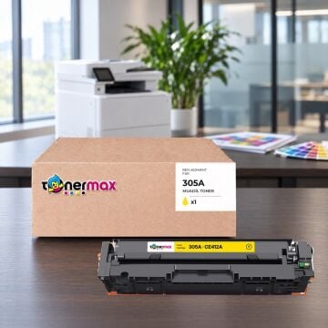 HP 305A / CE412A / Pro 400 M351 / M451 / M475 Sarı Muadil Toneri - Ekonomik