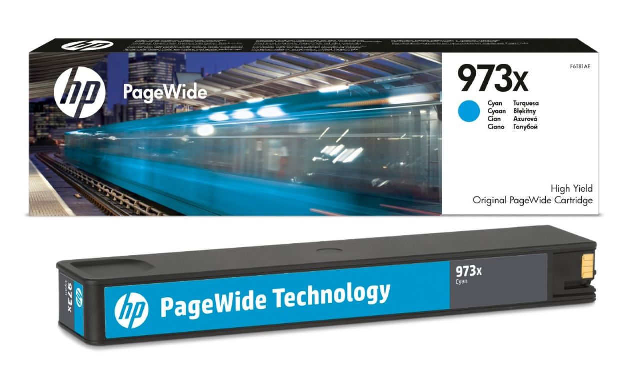 Hp 973X F6T81AE Mavi Orjinal Kartuş/ Page Wide Pro 452 / 477 / 552 / 577