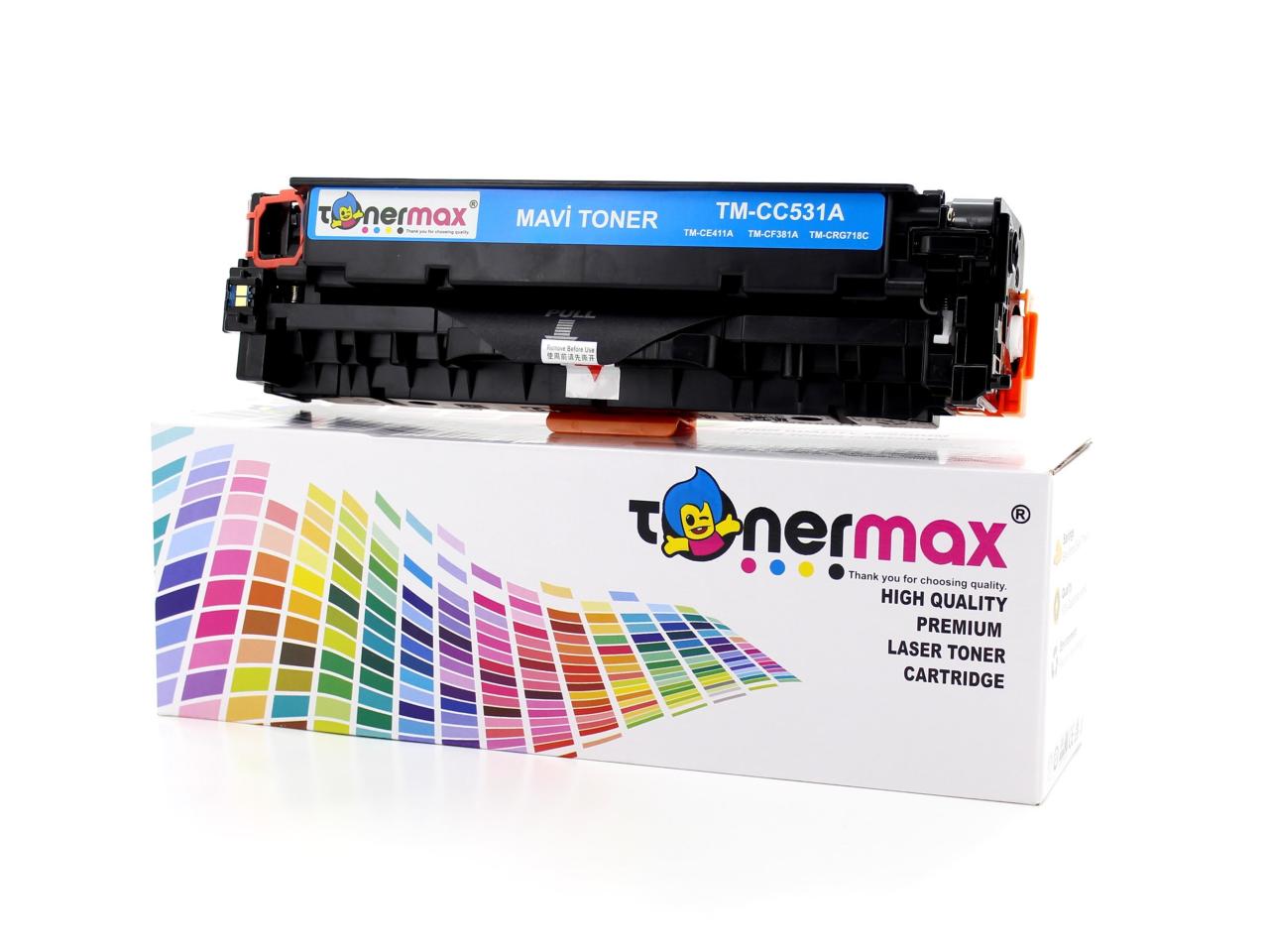 HP 312A / CF381A/ M476 Mavi Muadil Toneri - Ekonomik