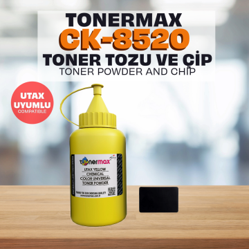 Utax CK-8520 Toner Tozu ve Çipi - Sarı / P C2480i / P-C2480i