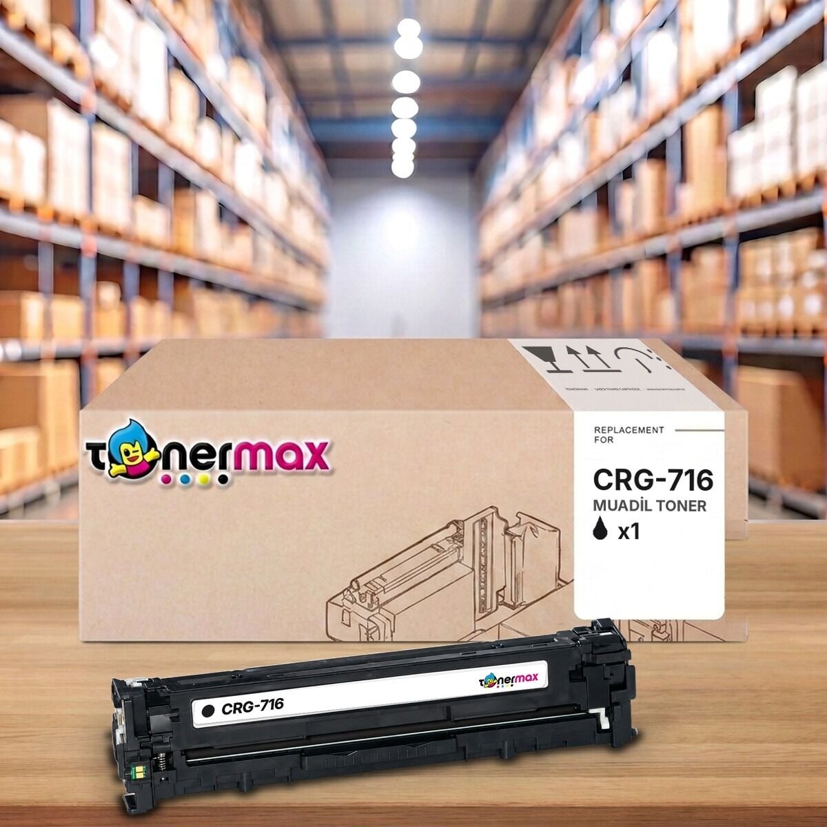 Canon CRG-716 BK Siyah muadil toner