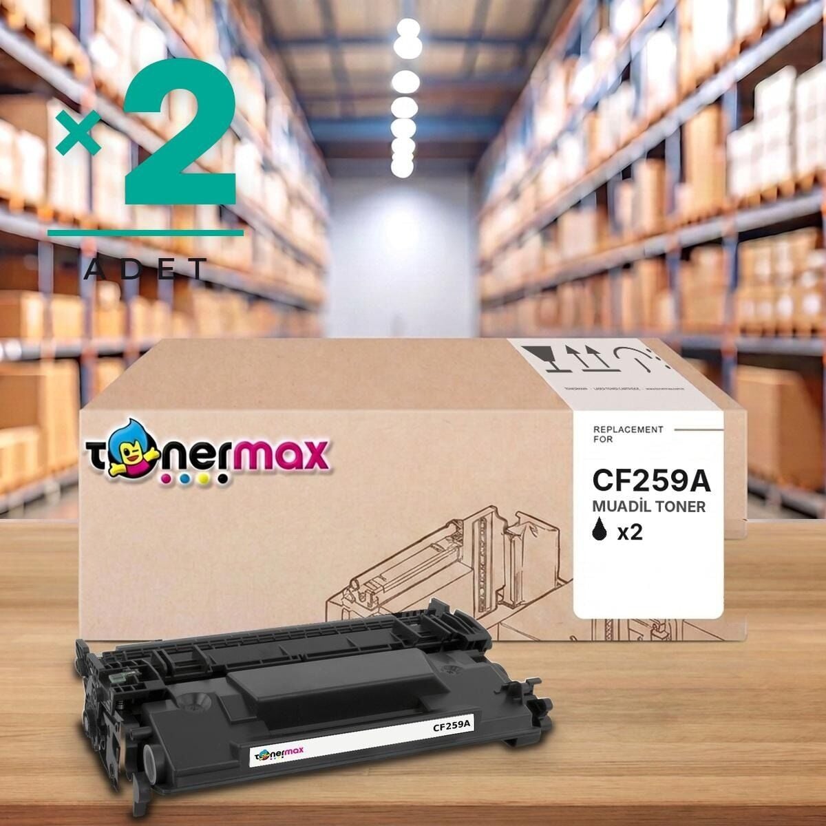 TonerMAX® CF259A Muadil Toner — 2'li Paket