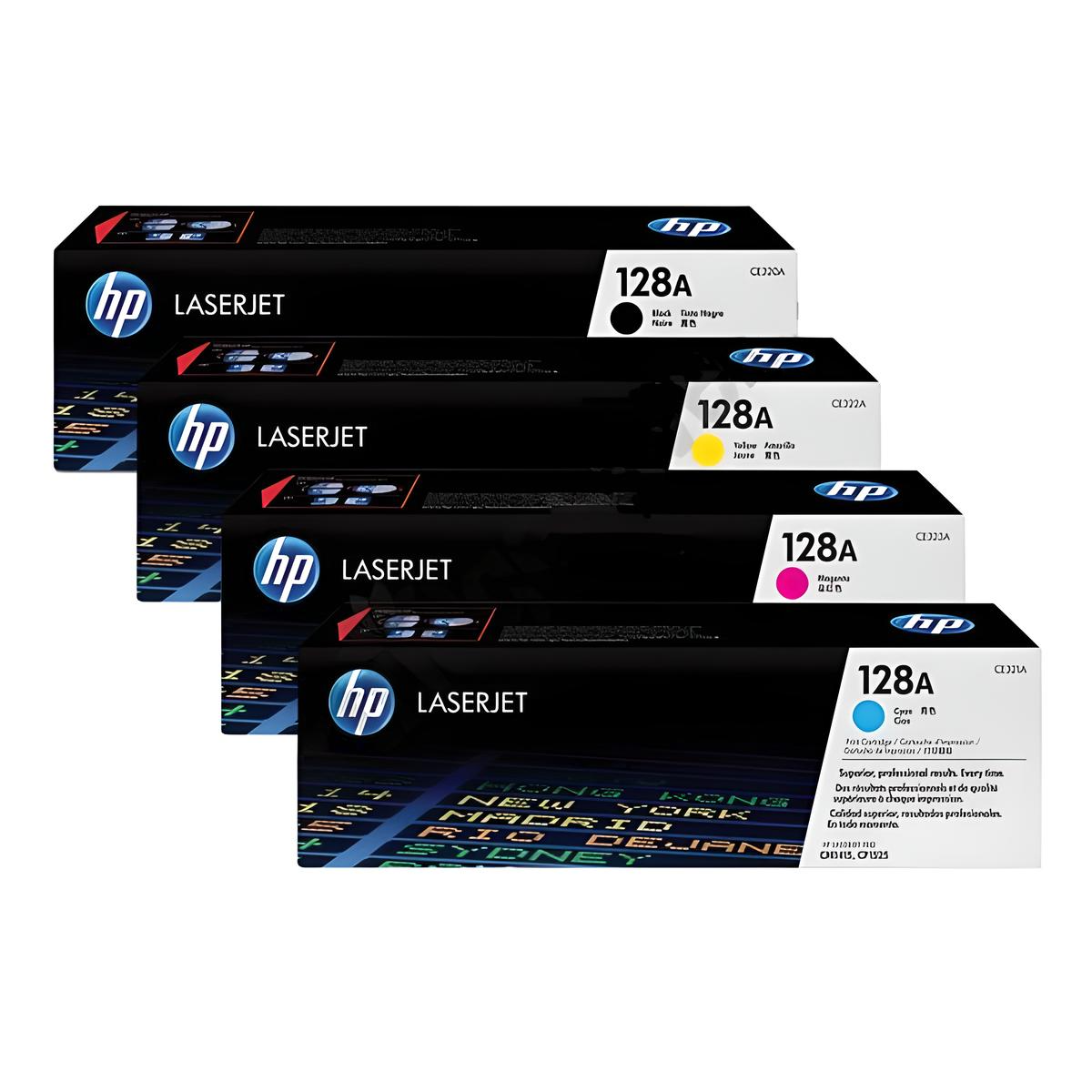HP 128A / CM1415 / CP1525 / CE320A Set Orijinal Toneri