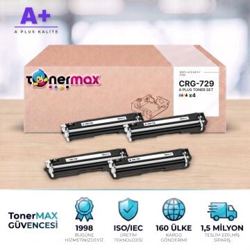 Canon CRG-729 CMYK Muadil Toner Seti A Plus / LBP7010C / LBP7018C