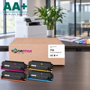 Canon T10 CMYK Muadil Toner Seti AA Plus / C1533P / C1538P / IR-C1533iF / IR-C1538iF