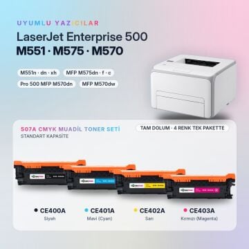 HP 507A Muadil Toner Set /Hp M551 / M570 / M575