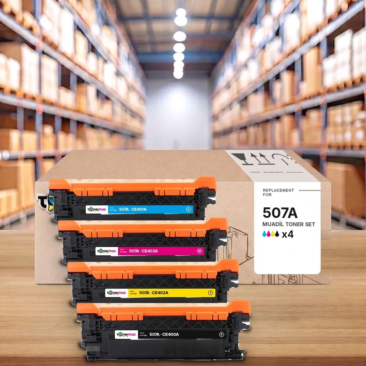 TonerMAX® 507A CMYK Muadil Toner Takımı