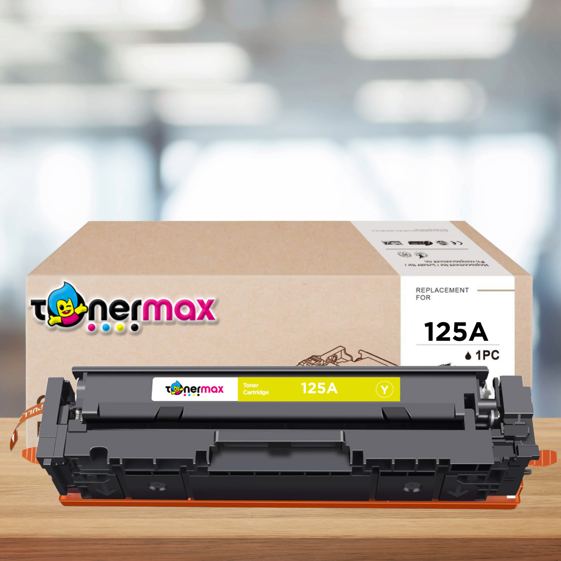 HP 125A CB542A / CP1215 / CP1515 / CM1312 Sarı Muadil Toneri - Çipsiz