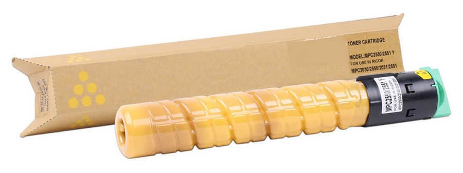 Ricoh Aficio MPC2030 Muadil Toner Sarı/ MPC2050 / MPC2530 / MPC2550/MPC2551