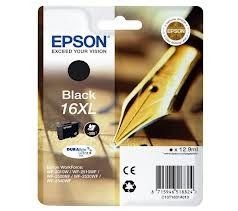 Epson 16XL / 1631 /WF2010W /WF2510 /WF2520NF /WF2530 /WF2540 /WF2630 /WF2650 /WF2660 /WF2750 Siyah Orjinal Kartuş