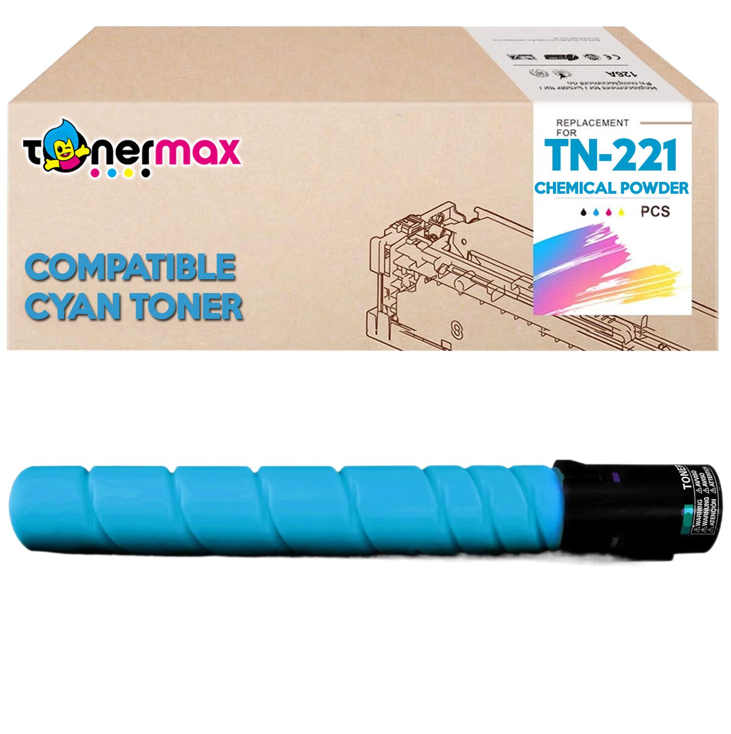 Konica Minolta TN-221 Muadil Toner Mavi / Bizhub C227 / C287