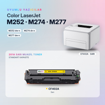 Hp 201A CF402A Muadil Toner Sarı/ M252 / M274 / M277