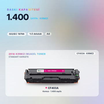 Hp 201A CF403A Muadil Toner Kırmızı / M252 / M274 / M277