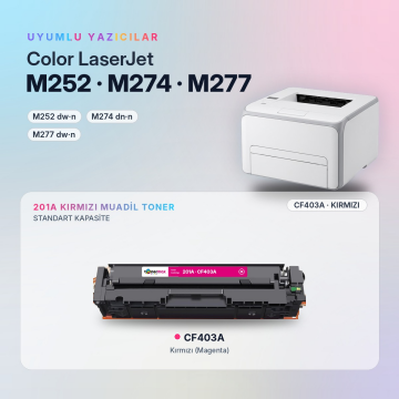 Hp 201A CF403A Muadil Toner Kırmızı / M252 / M274 / M277