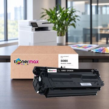 Hp 508X CF360X Siyah Muadil Toner - Çipli / Color LaserJet Enterprise M552 / M553 / MFP M577