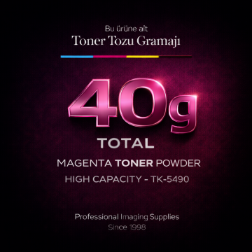 Kyocera TK-5490 Toner Tozu Kırmızı 40 Gr | MA2101cfx | MA2101cwfx | PA2101cwx | PA2101cx | MA2101 | PA2101