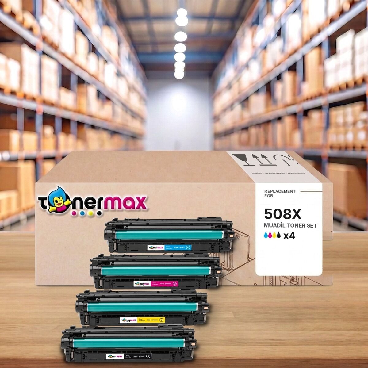 TonerMAX® 508X CMYK Muadil Toner Takımı
