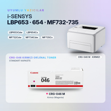 Canon CRG-046 / LBP653Cdw / LBP654Cx / MF732Cdw / MF734Cdw / MF735Cx Kırmızı Orjinal Toner