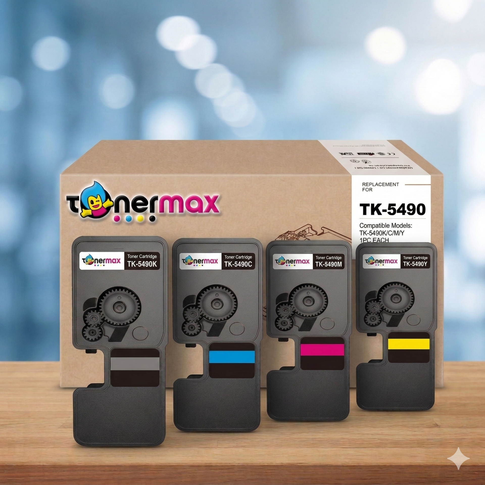 Kyocera TK-5490 Muadil Toner Set- Çipli | MA2101cfx | MA2101cwfx | PA2101cwx | PA2101cx | MA2101 | PA2101