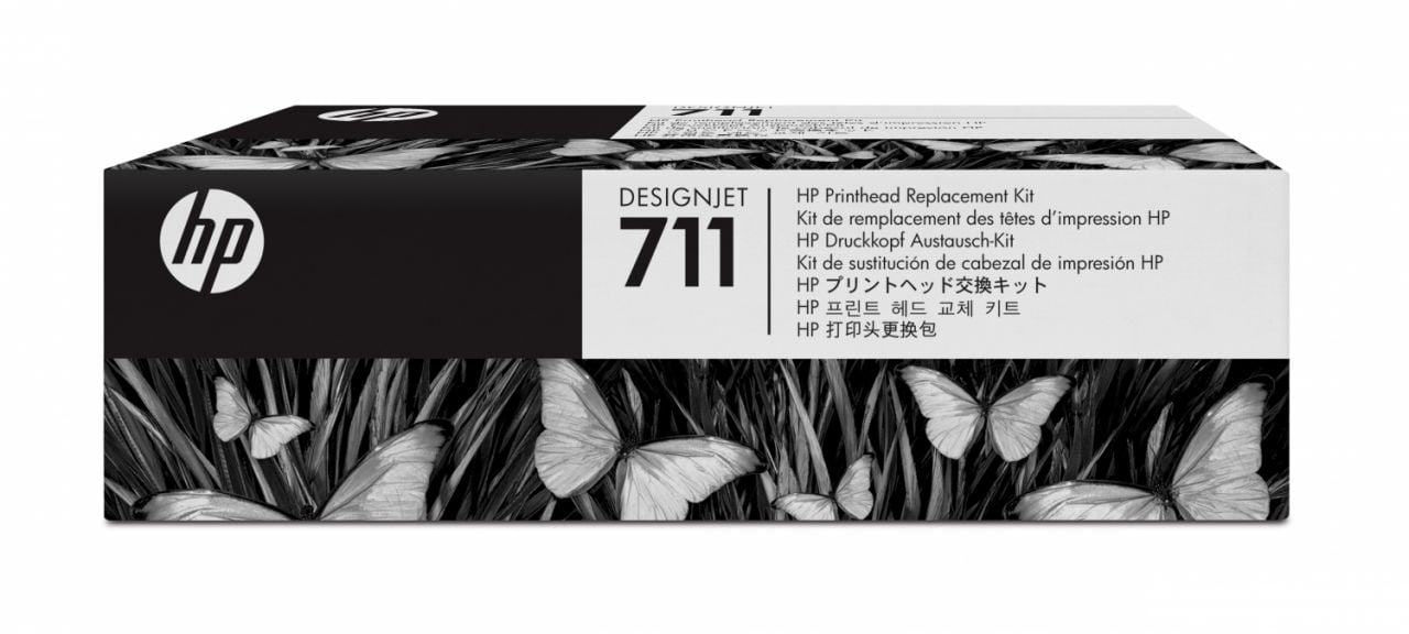 HP 711 C1Q10A CMYK Baskı Kafası / Hp Designjet T120 HP Designjet T520 Kartuş Kafası