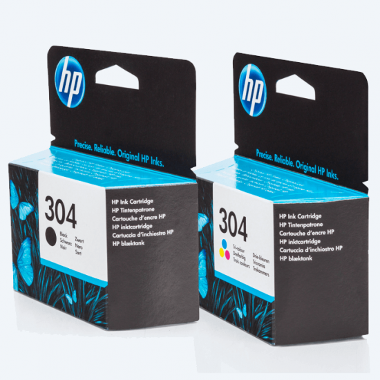 Hp 304 Orjinal Kartuş SET N9K05AE -N9K06AE / Deskjet 2600/2620/2630 /3720 / 3730 / 3732