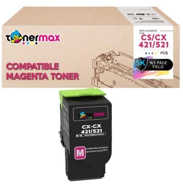 Lexmark CS421-78C5XM0 Kırmızı Muadil Toner Yüksek Kapasiteli / CS421 / CX421 / CS521 / CX521 / CS622 / CX622 / CS625 / CX625