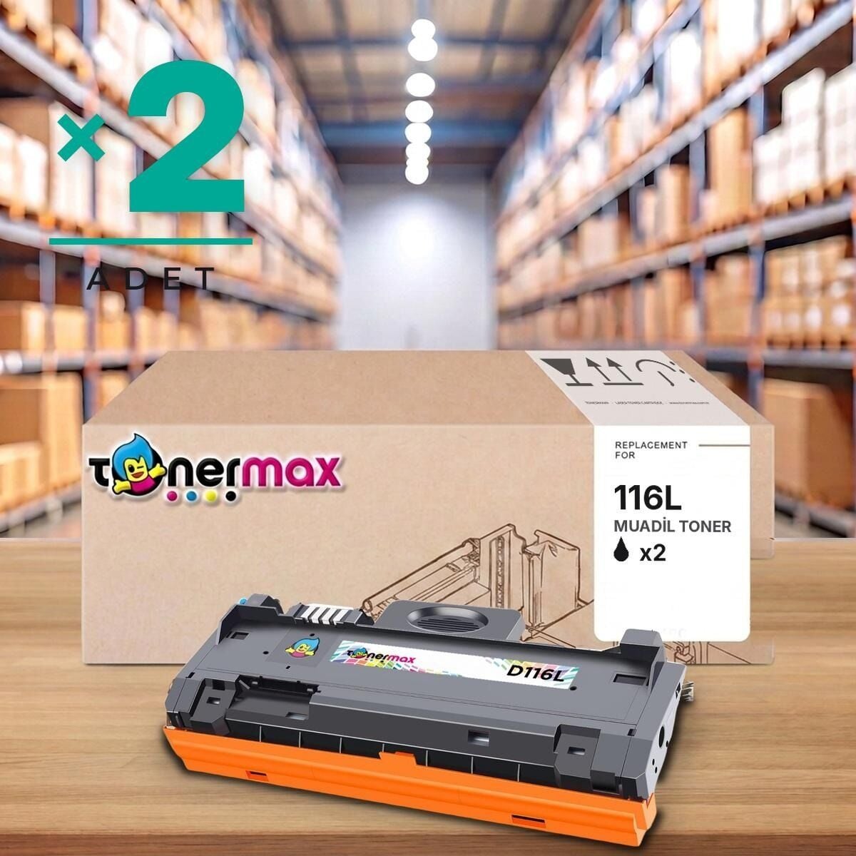 TonerMAX® MLT-D116L Muadil Toner — 2'li Paket