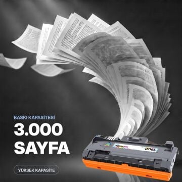 Samsung MLT-D116L Muadil Toner 2'li Avantaj Paket/ M2625 / M2626 / M2826 / M2876 / M2675 / M2825 / M2826