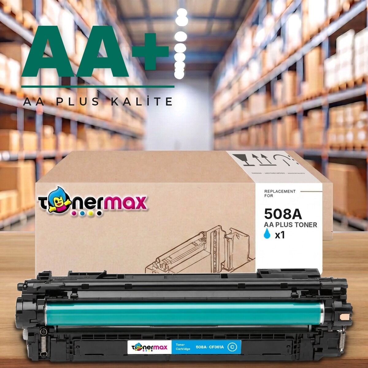 TonerMAX® 508A Mavi Muadil Toner — AA Plus