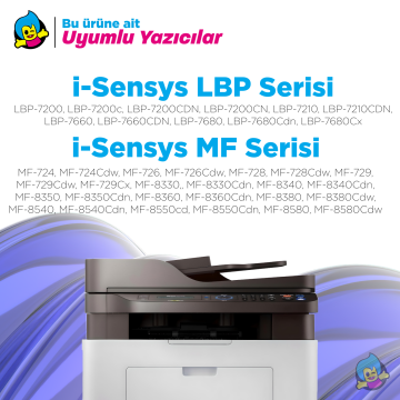 Canon CRG-718 Muadil Toneri Set / LBP-7200 / 7210 / 7680 / MF8340 / 8350 / 8360 / MF724 / MF726 - Çipsiz