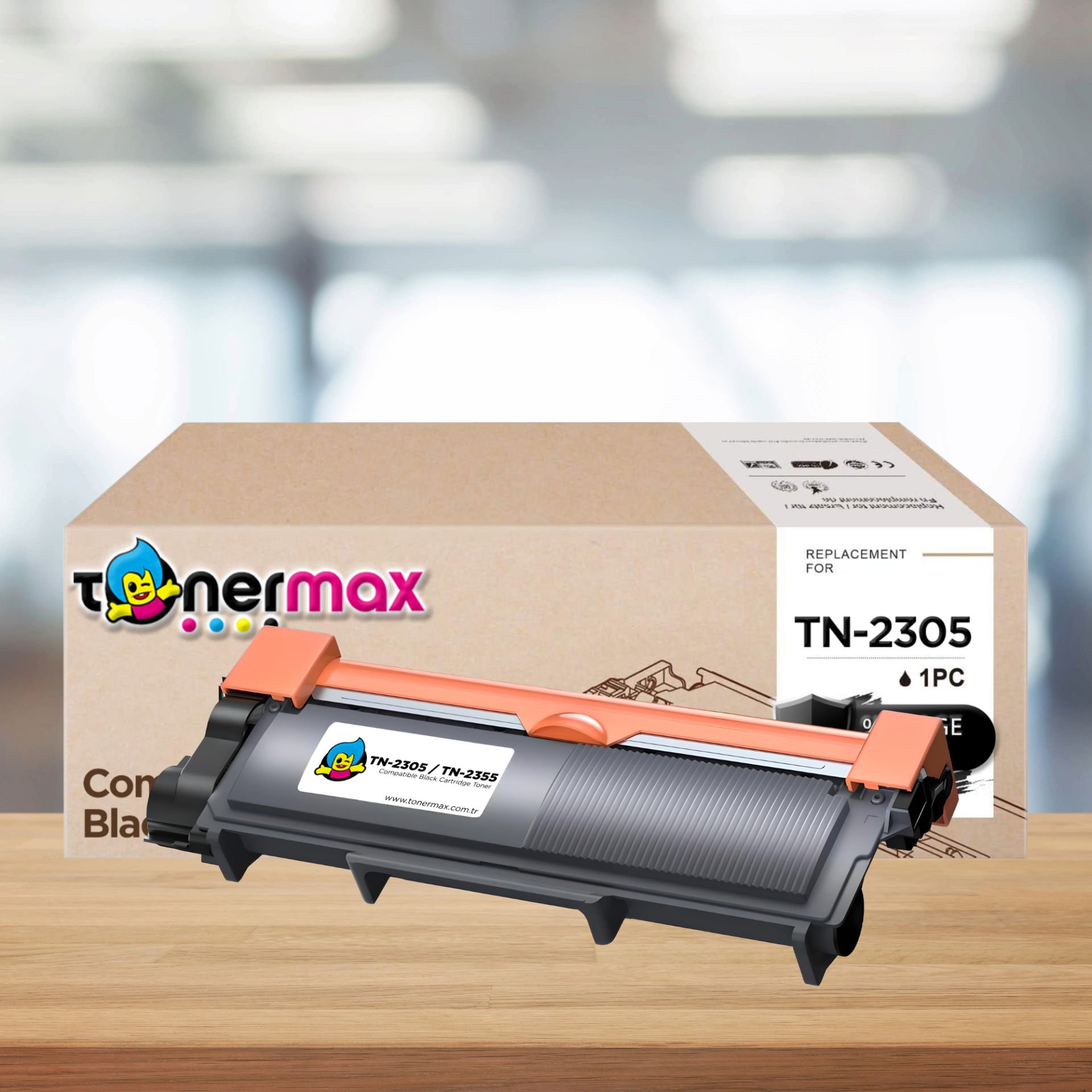Brother TN-2355 Muadil Toner / DCP-L2500 / DCP-L2520 / DCP-L2540 / HL-L2300 / HL-L2340 / HL-L2360 / HL-L2365 / MFC-L2700 / MFC-L2720 / MFC-L2740