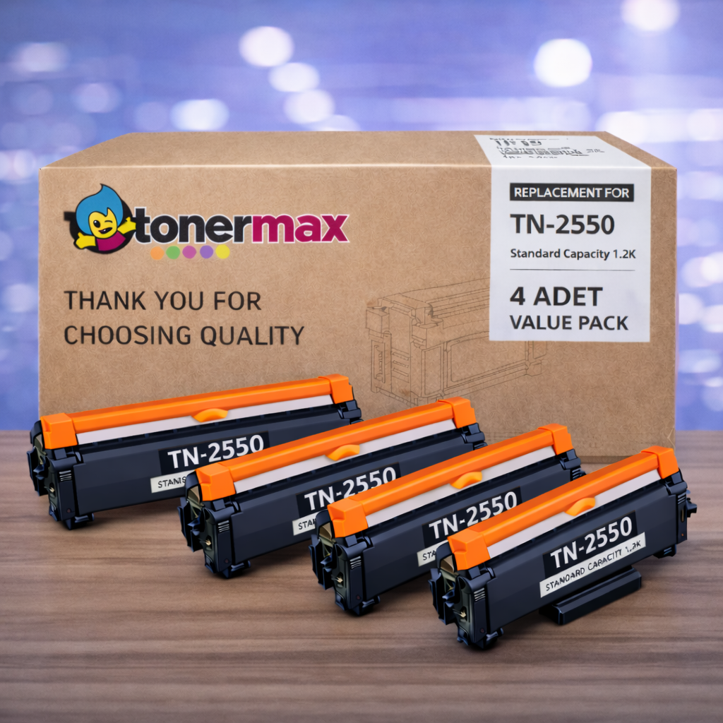 Brother TN-2550 Muadil Toner 4'lü Paket / HL-L2461DN / MFC-L2806DW / MFC-L2861DW / MFC-L2886DW