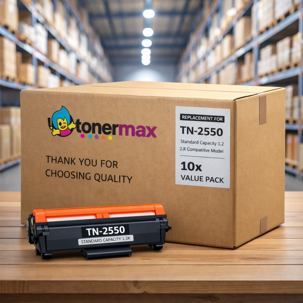 Brother TN-2550 Muadil Toner 10'lu Paket / HL-L2461DN / MFC-L2806DW / MFC-L2861DW / MFC-L2886DW