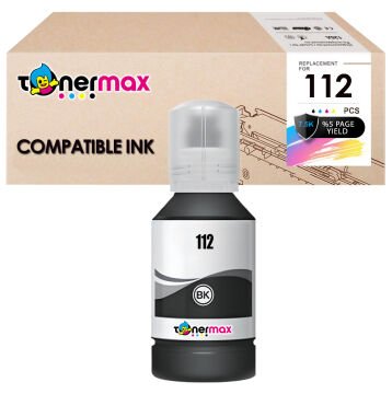Epson T112 Muadil Mürekkep Siyah / L11160 / L15150 / L15160 / L6460 / L6490 / L6550 / L6570 / M15140 / L15180 / L6580