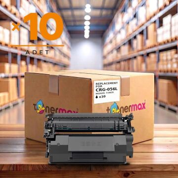 Canon CRG-056L Muadil Toner - Çipli 10'lu Paket/ LBP-325dn / LBP-325X / MF-542x / MF-543x / MF-552dw / MF-553dw