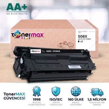 Hp 508X CF360X Siyah Muadil Toner AA Plus / Color LaserJet Enterprise M552 / M553 / MFP M577