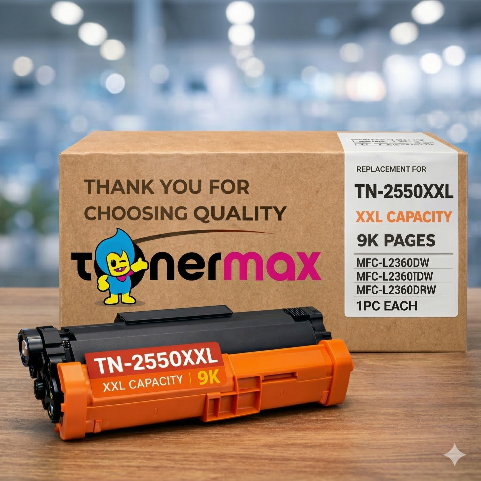 Brother TN-2550XXL Muadil Toner / HL-L2461DN / MFC-L2806DW / MFC-L2861DW / MFC-L2886DW