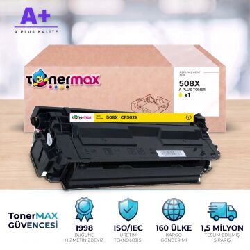 Hp 508X CF362X Sarı Muadil Toner A Plus / Color LaserJet Enterprise M552 / M553 / MFP M577