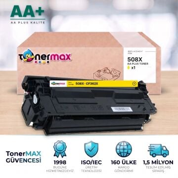 Hp 508X CF362X Sarı Muadil Toner AA Plus / Color LaserJet Enterprise M552 / M553 / MFP M577