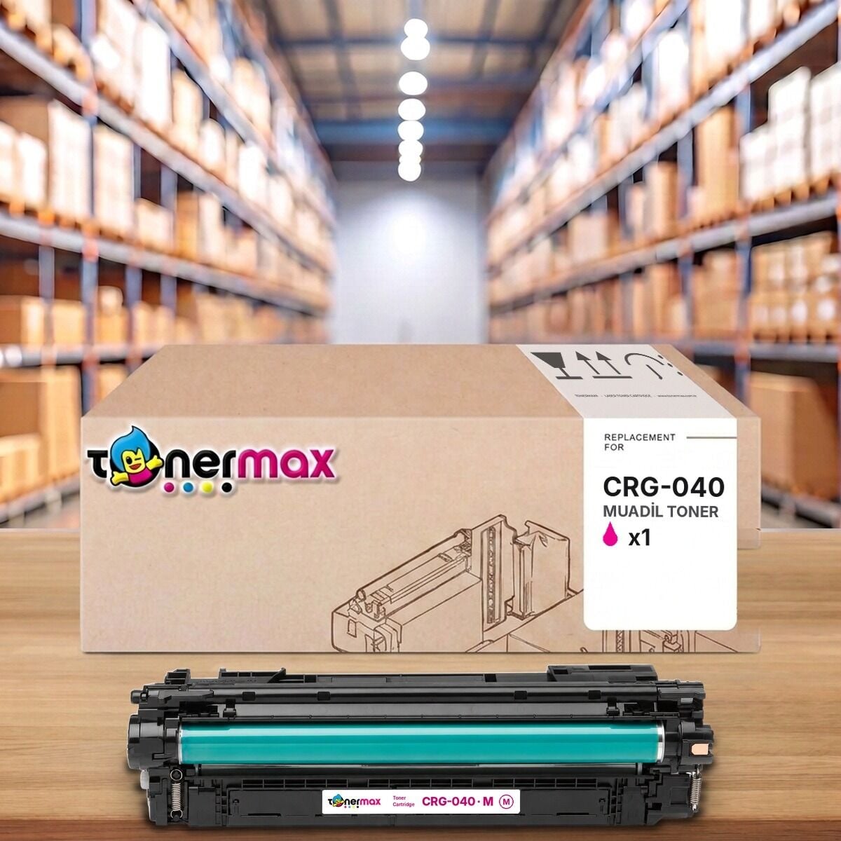 Canon CRG-040 M Kırmızı muadil toner
