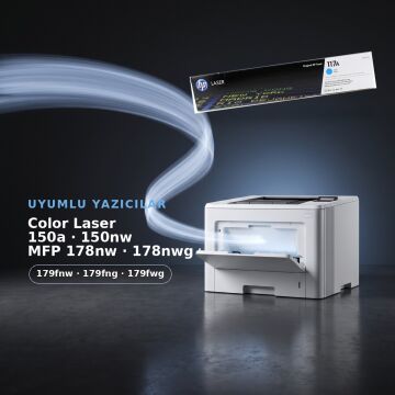 Hp 117A W2071A / Hp 150a / 150nw / 178nw / 179fnw Mavi Orjinal Toner