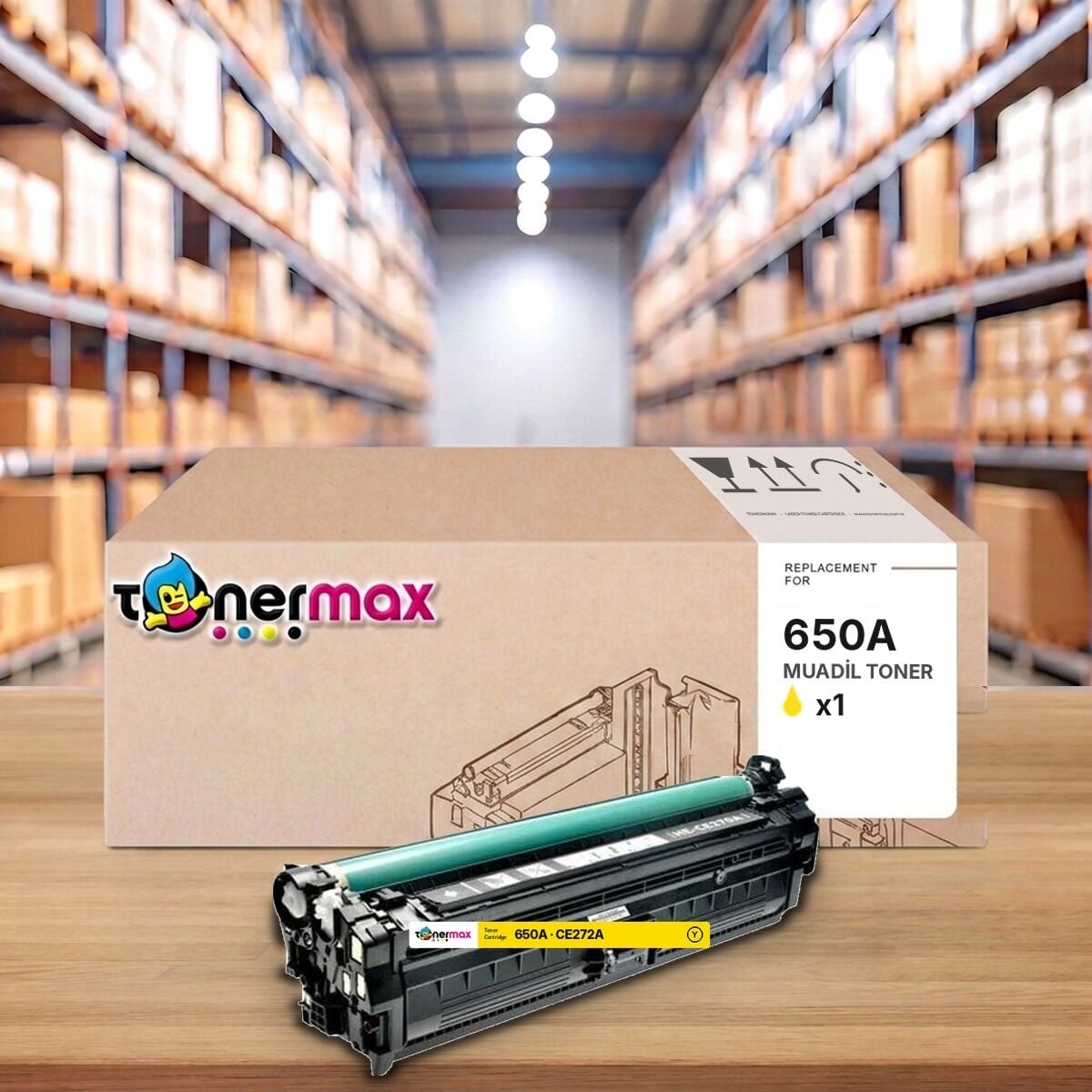 HP 650A CE272A Sarı muadil toner