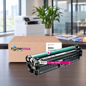 Hp 650A CE273A Kırmızı Muadil Toner - Çipli / Color LaserJet Enterprise CP5525 / M750