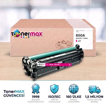 Hp 650A CE273A Kırmızı Muadil Toner - Çipli / Color LaserJet Enterprise CP5525 / M750
